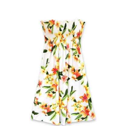 Rain white hawaiian moonkiss dress - alohaz