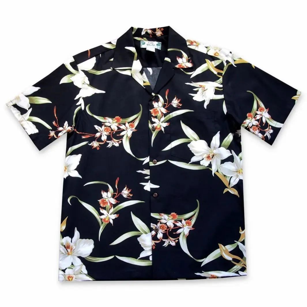 Surprise black hawaiian cotton shirt