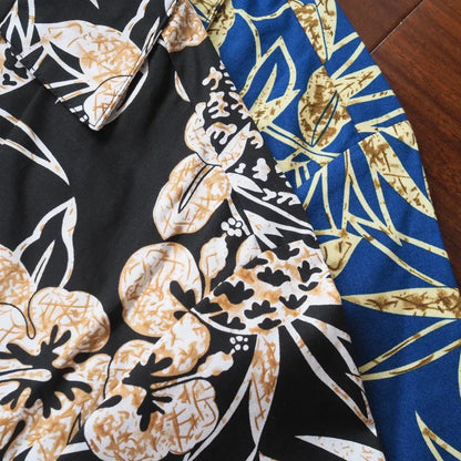 Sweet pineapple blue hawaiian cotton shirt - alohaz