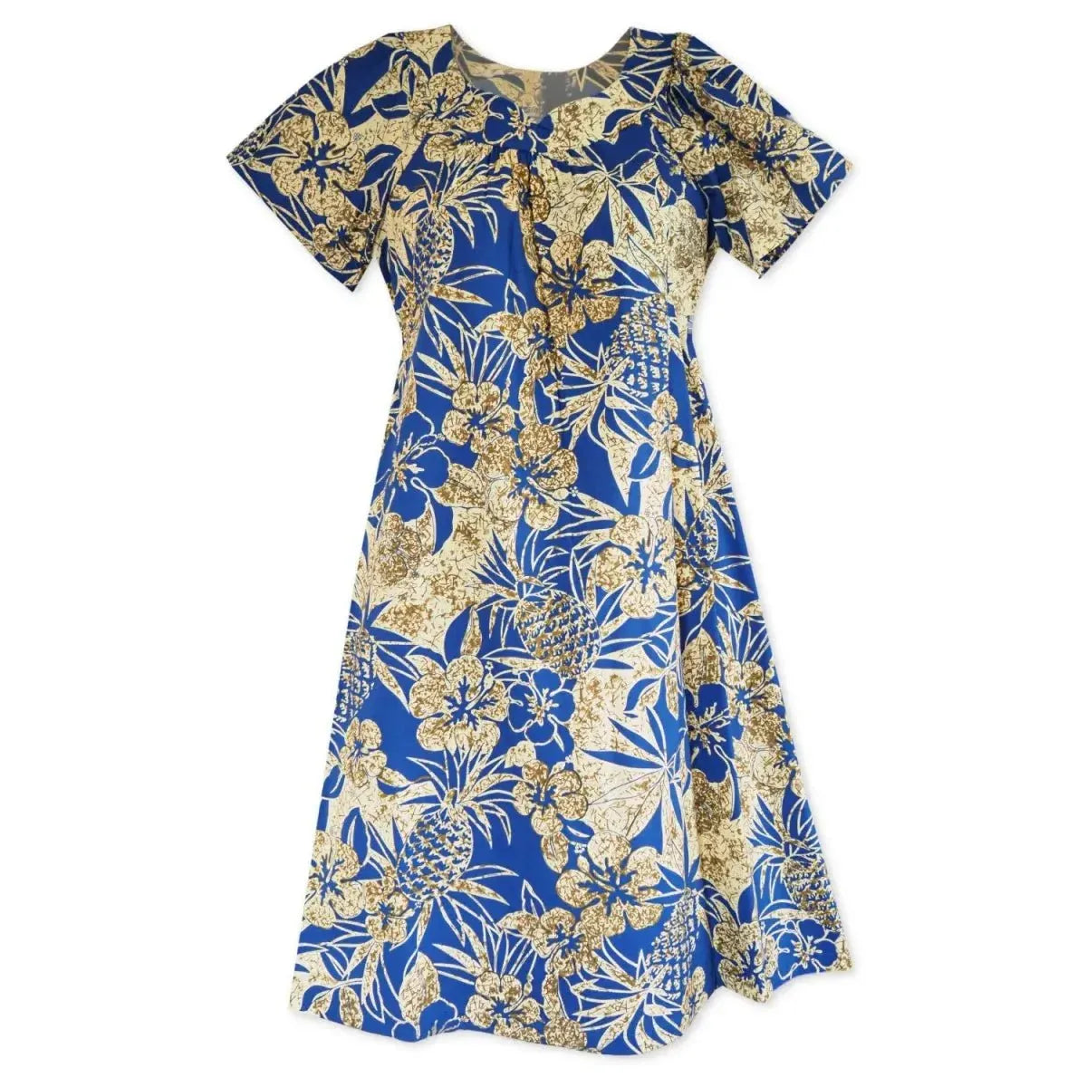 sweet pineapple blue hawaiian muumuu