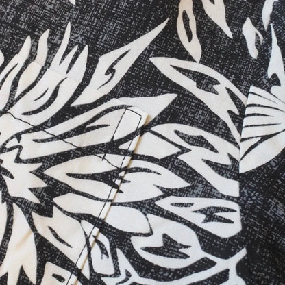 Ukulele serenade black hawaiian rayon shirt - alohaz