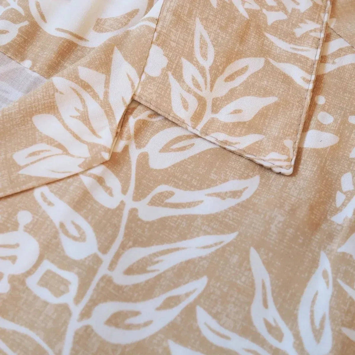 Ukulele serenade tan hawaiian rayon shirt - alohaz