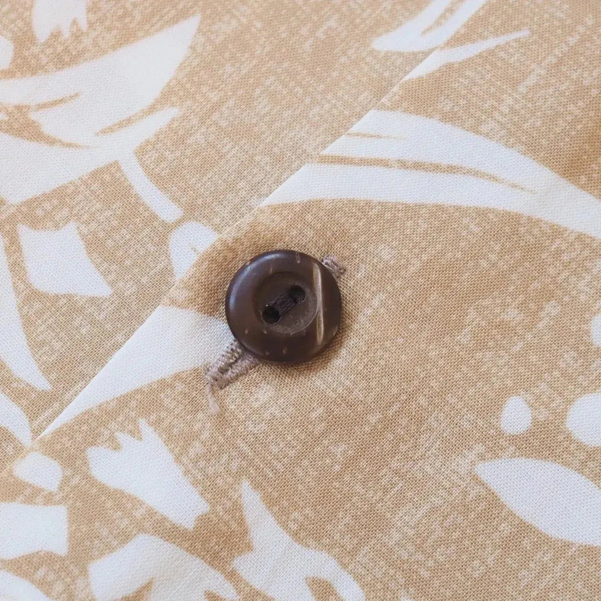 Ukulele serenade tan hawaiian rayon shirt - alohaz