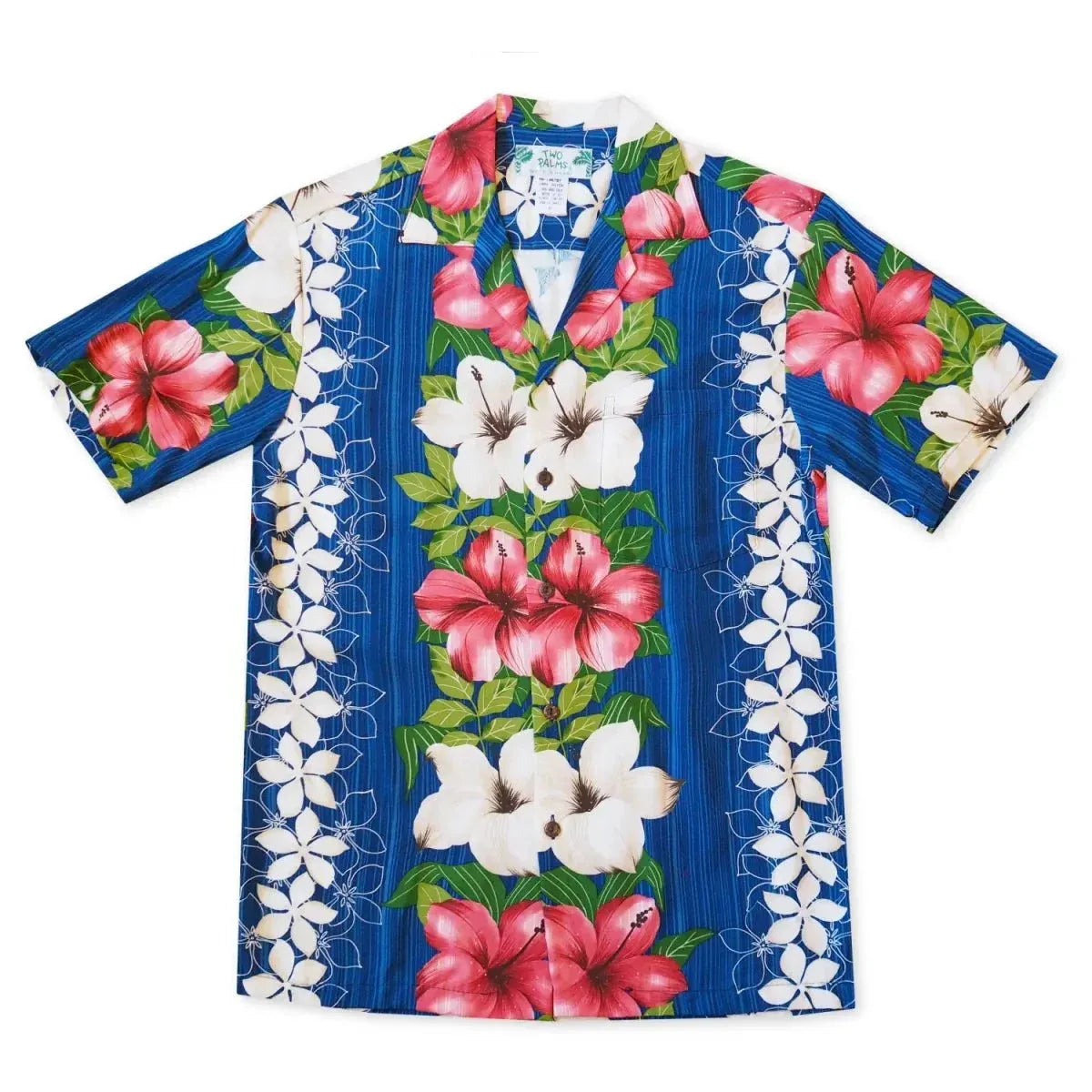 Vintage aloha blue hawaiian rayon shirt - alohaz