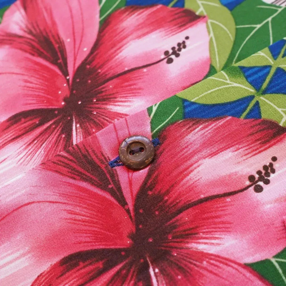 Vintage aloha blue hawaiian rayon shirt - alohaz