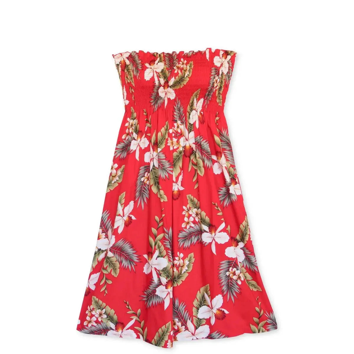 Volcanic red hawaiian moonkiss short dress - alohaz