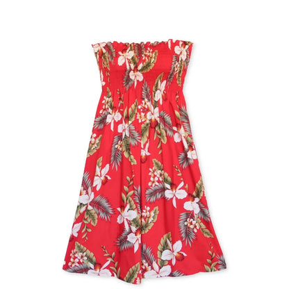 Volcanic red hawaiian moonkiss short dress - alohaz