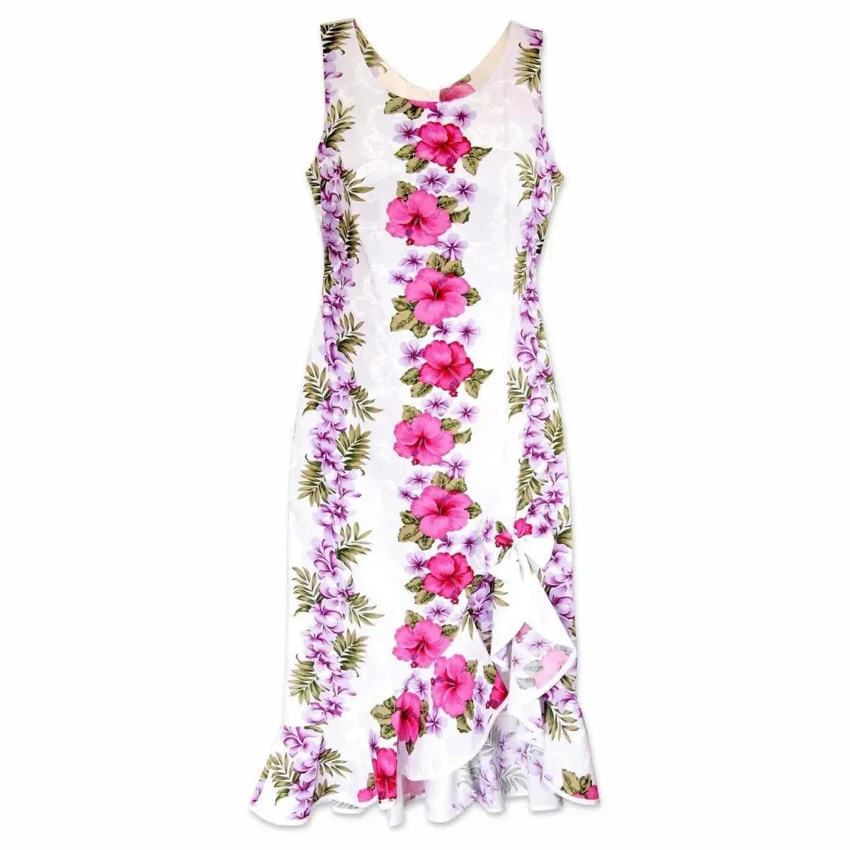 White mist hawaiian naniloa dress - alohaz