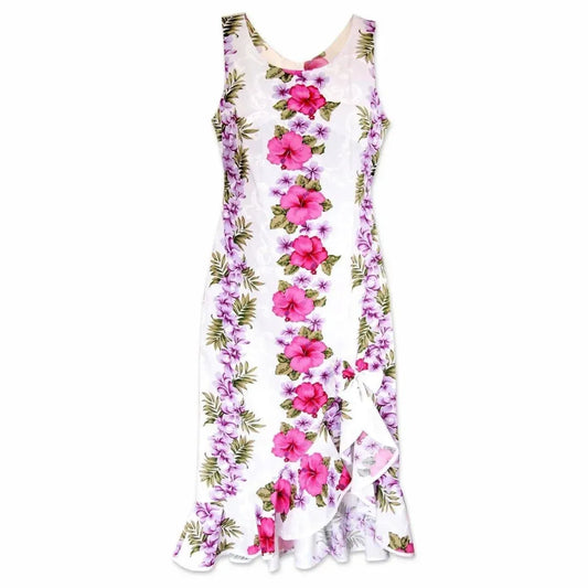 White mist hawaiian naniloa dress - alohaz